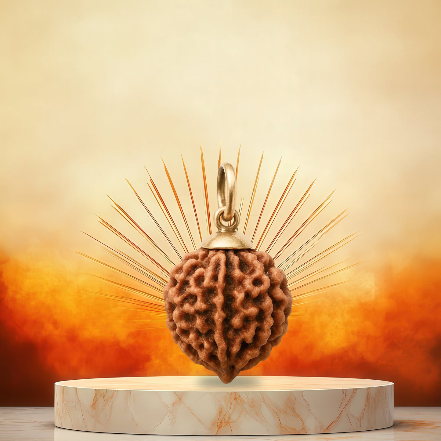 3 Mukhi Rudraksha Pendant- Nepali