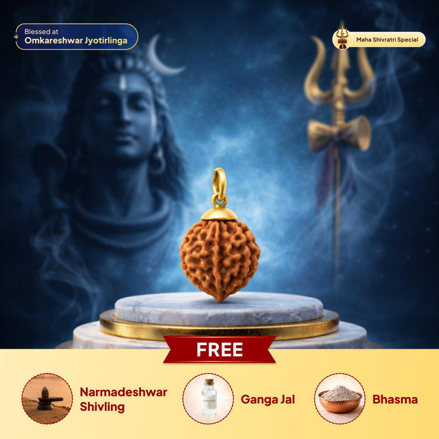 3 Mukhi Rudraksha Pendant- Nepali