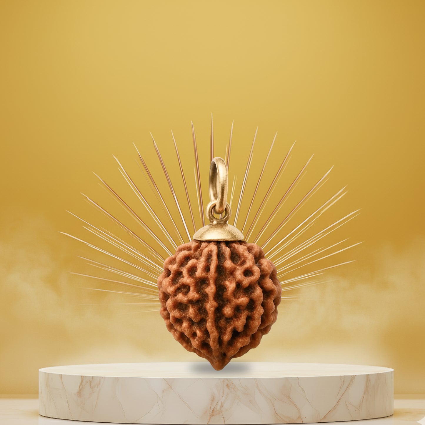 6 Mukhi Rudraksha Pendant- Nepali