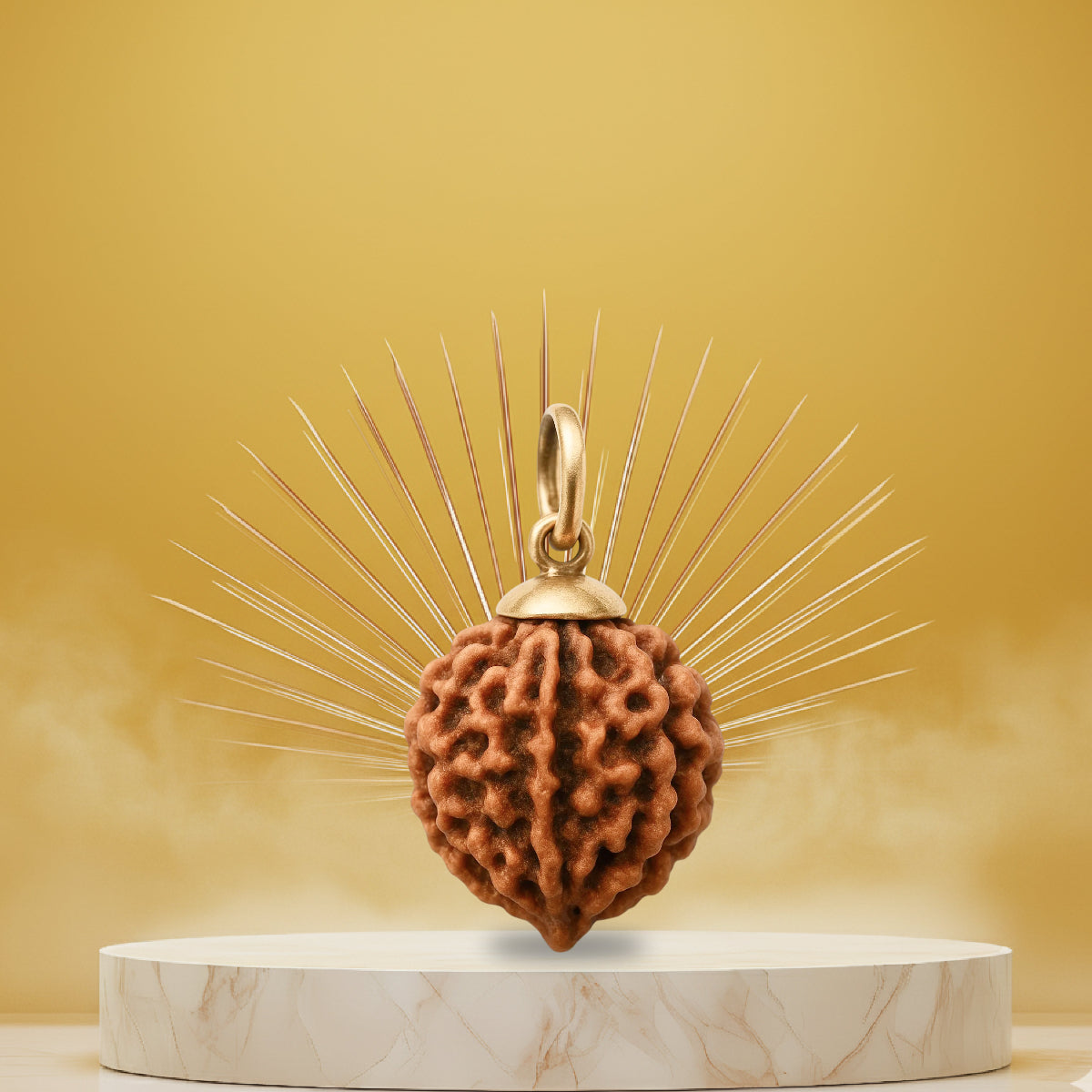 6 Mukhi Rudraksha Pendant- Nepali