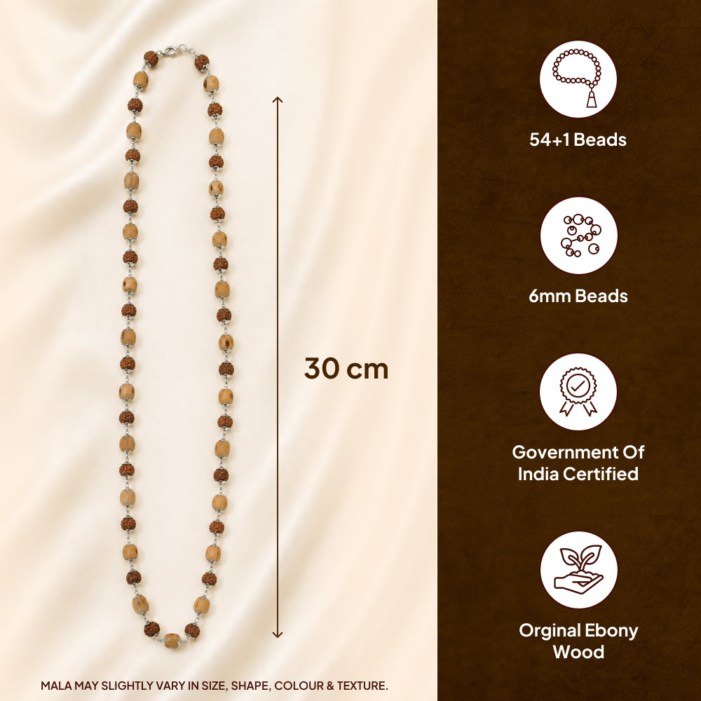 Rudraksha Tulsi Mala
