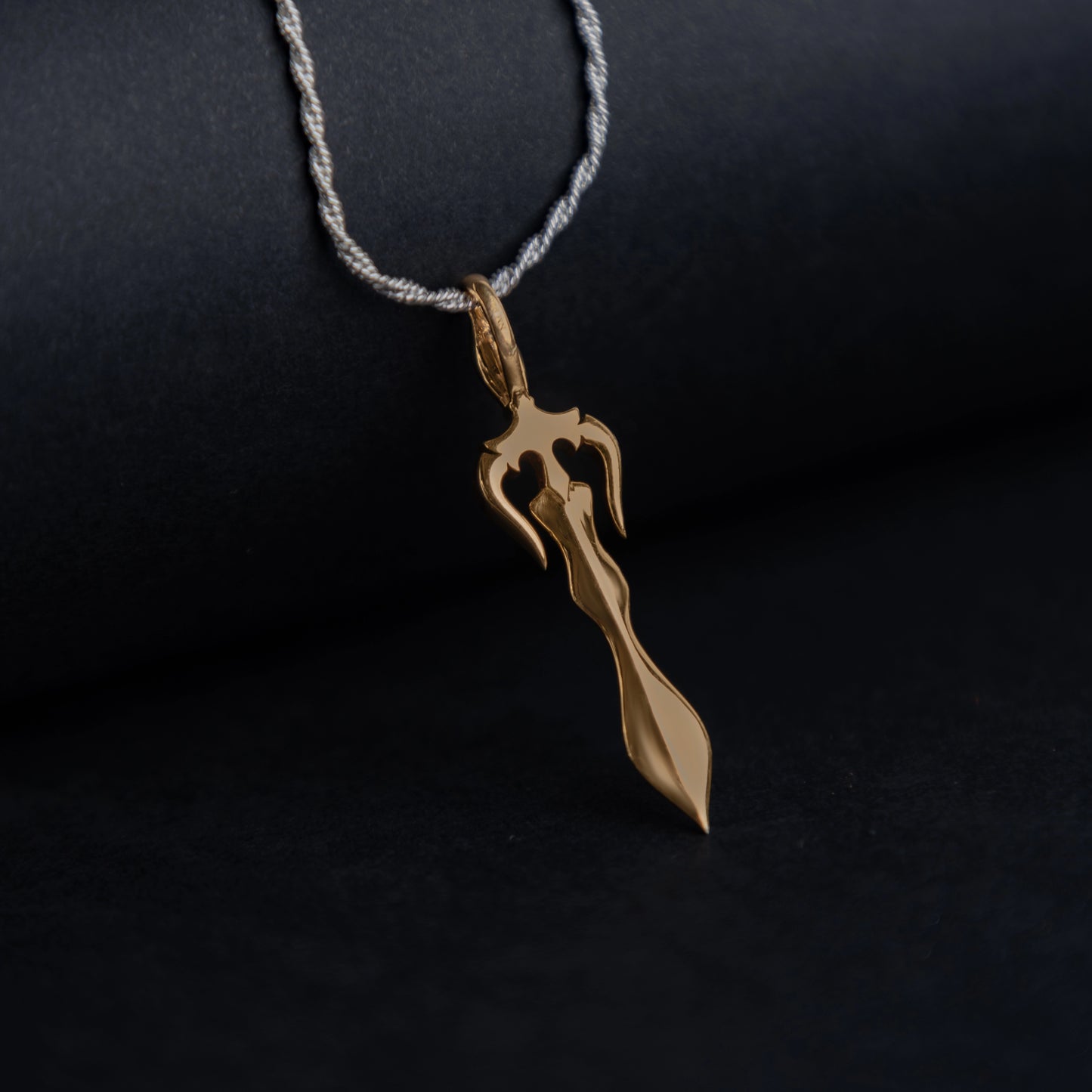 Trishul Talvaar Gold Pendant