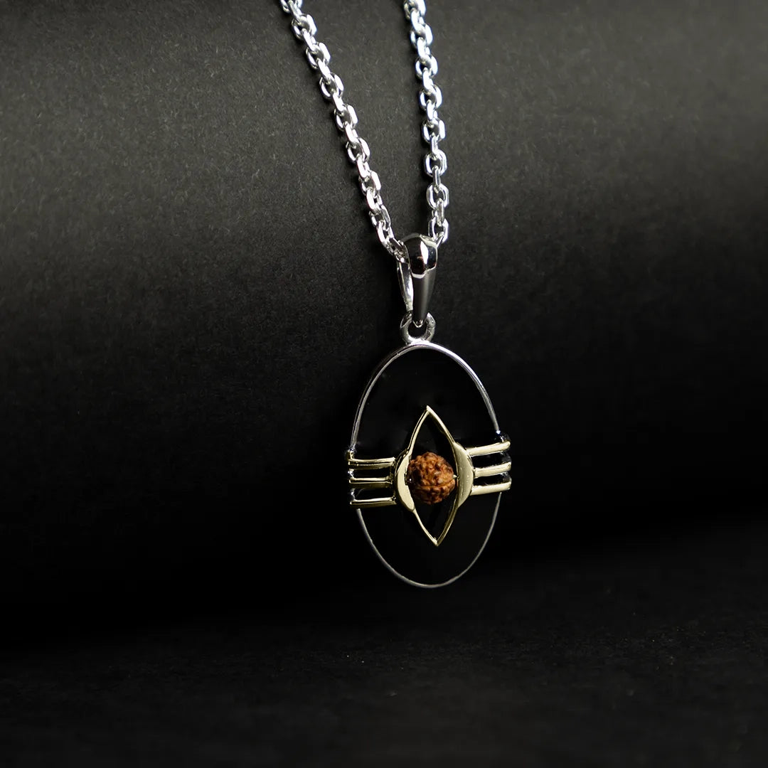 Kashi Blessed Shiv Linga Trinetra Pendant