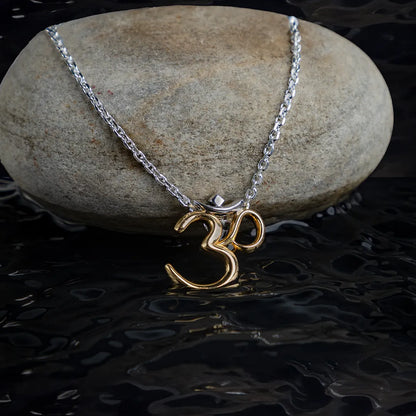 OM Silver Pendant