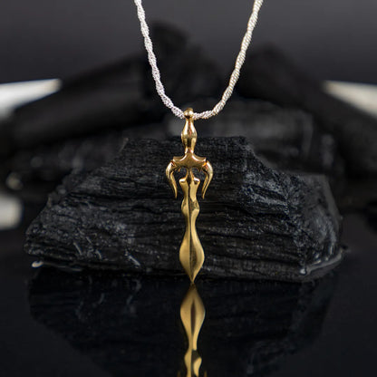 Trishul Talvaar Gold Pendant