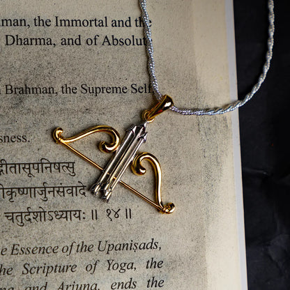 Khatu Shyam Bow Arrow Silver Pendant