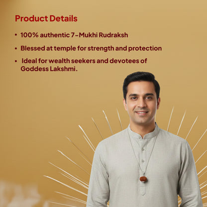 7 Mukhi Rudraksh Pendant- Nepali