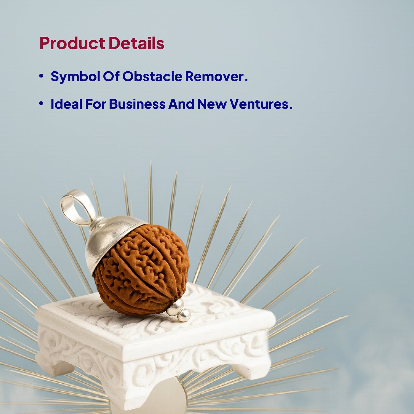 8 Mukhi Rudraksha Pendant- Nepali