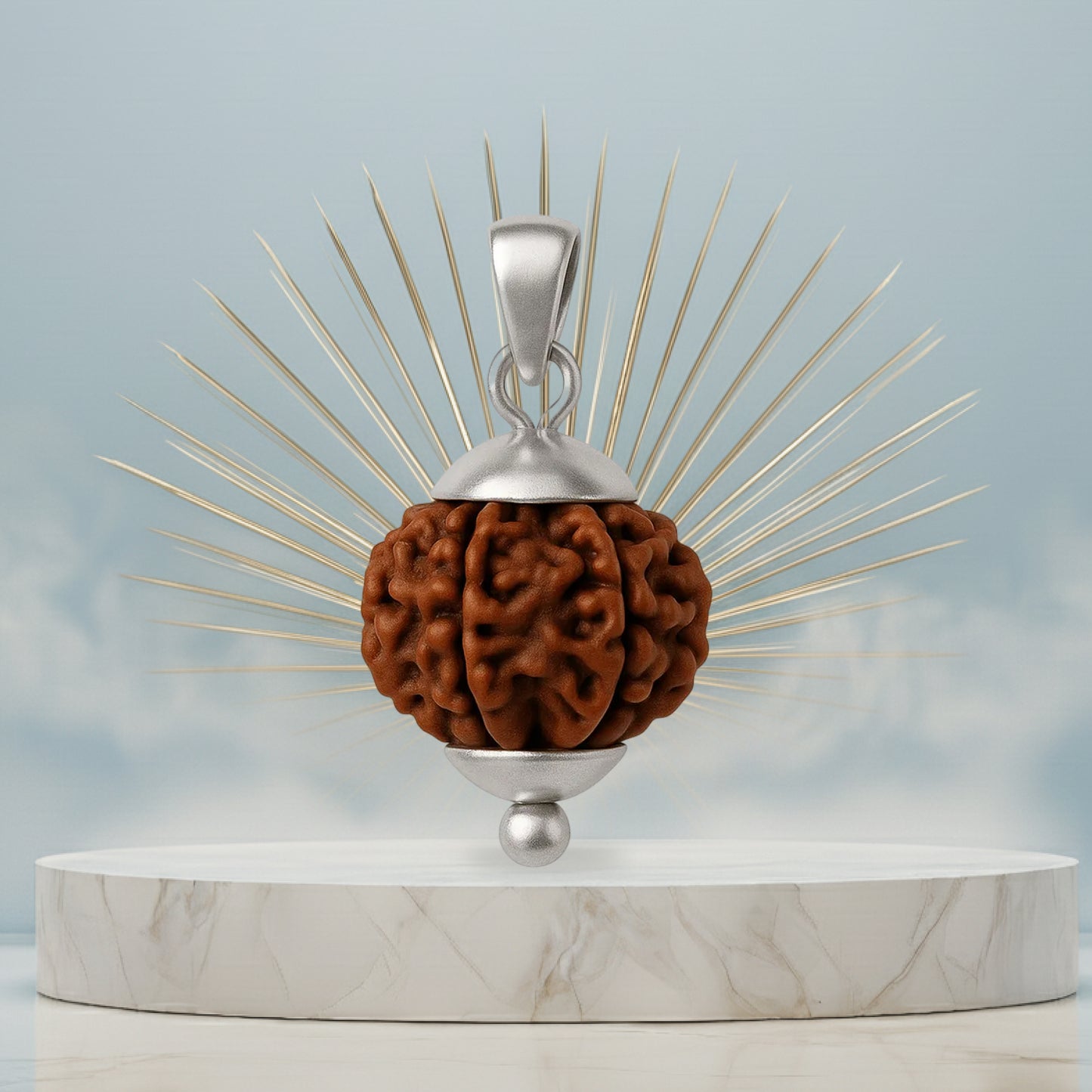 8 Mukhi Rudraksha Pendant- Nepali