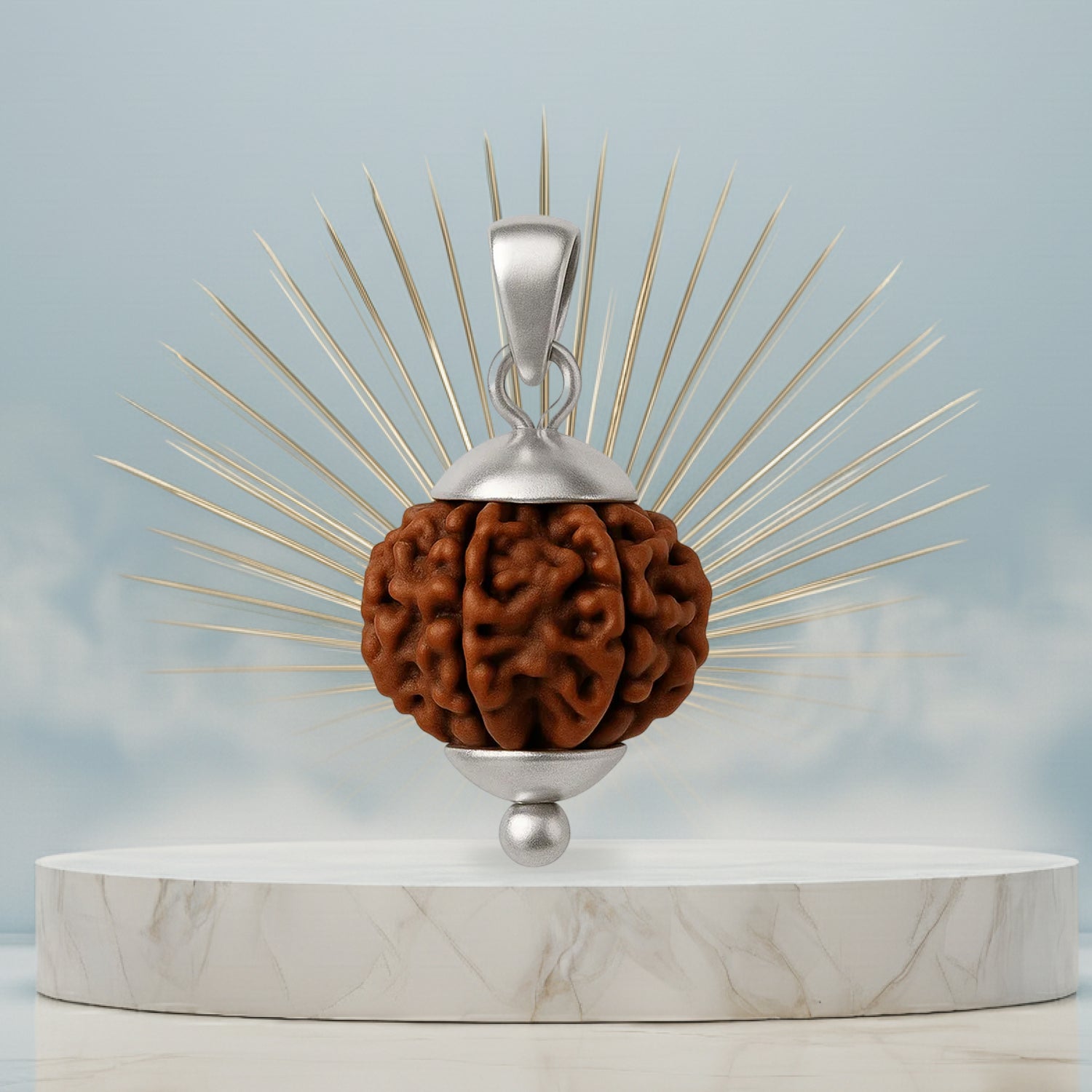 8 Mukhi Rudraksha Pendant- Nepali