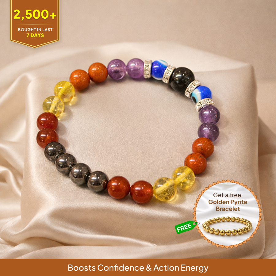 Aries (Mesha) Rashi Crystal Bracelet