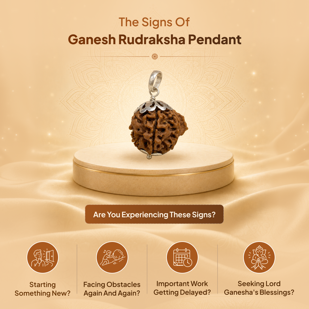 Ganesh Rudraksha Pendant