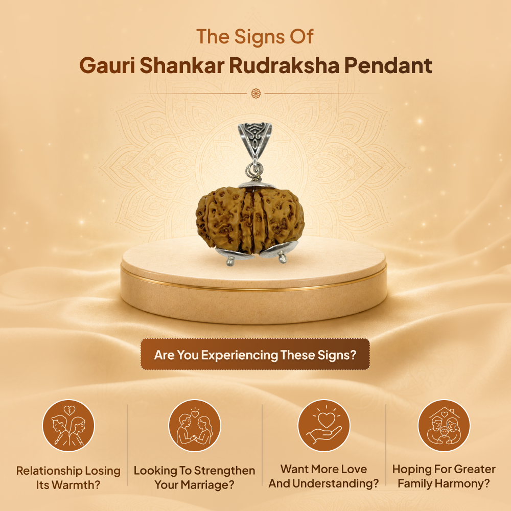 Gauri Shankar Rudraksha Pendant