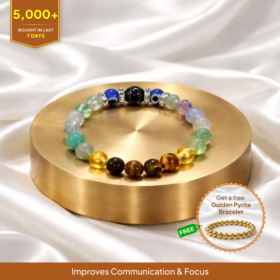 Gemini (Mithuna) Rashi Crystal Bracelet