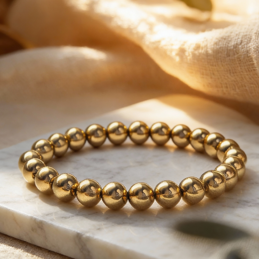 🎁 Golden Pyrite Bracelet