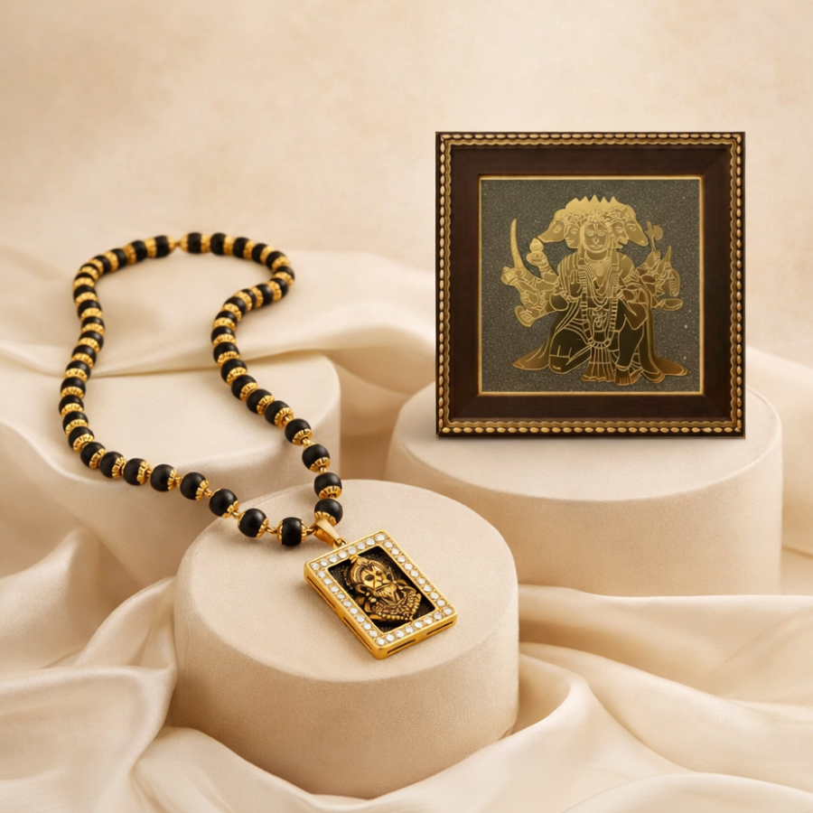 Hanuman Frame & Karungali Protection Combo