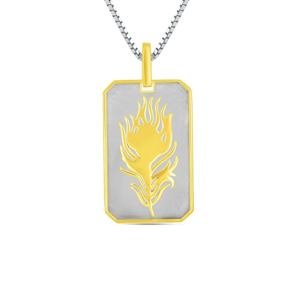 Krishna Feather Dual Pendant