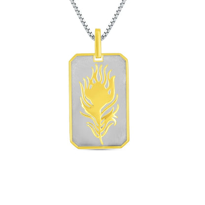 Krishna Feather Dual Pendant