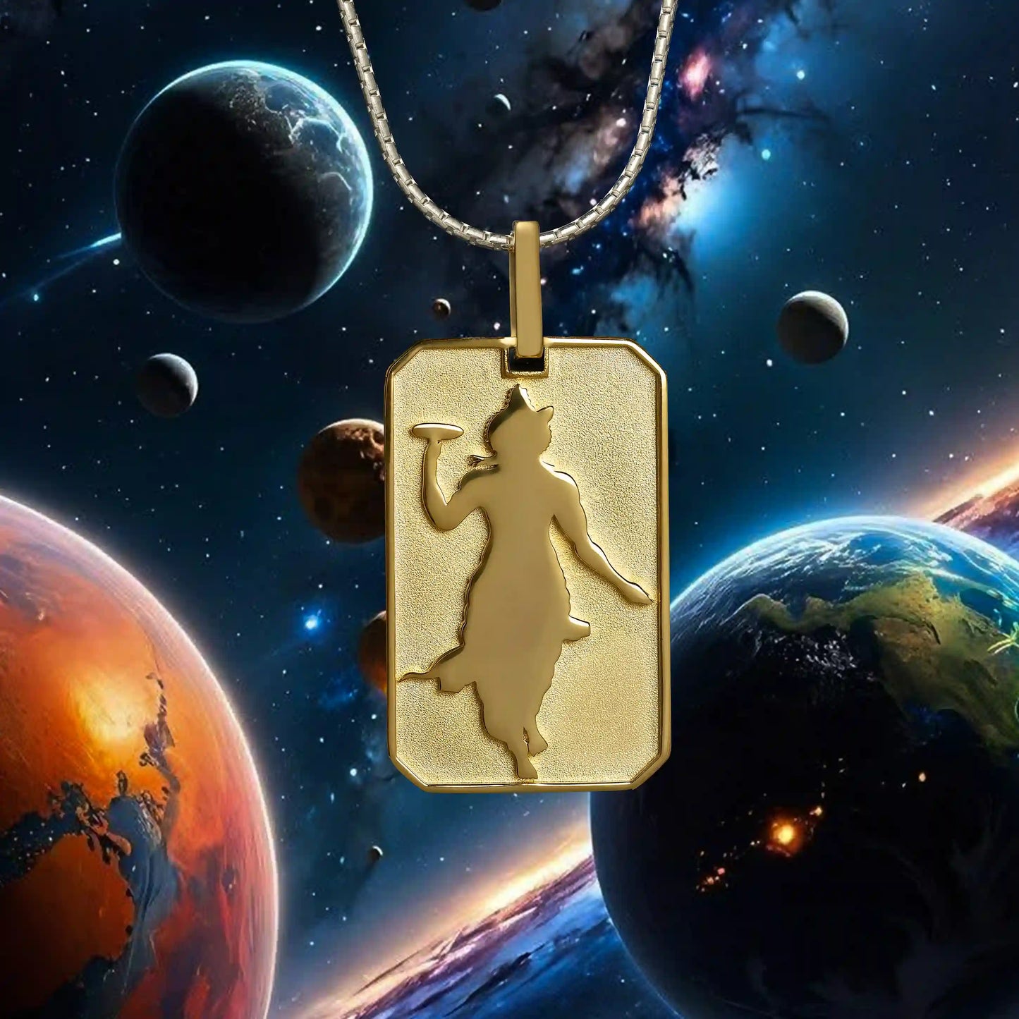 Krishna Feather Dual Pendant