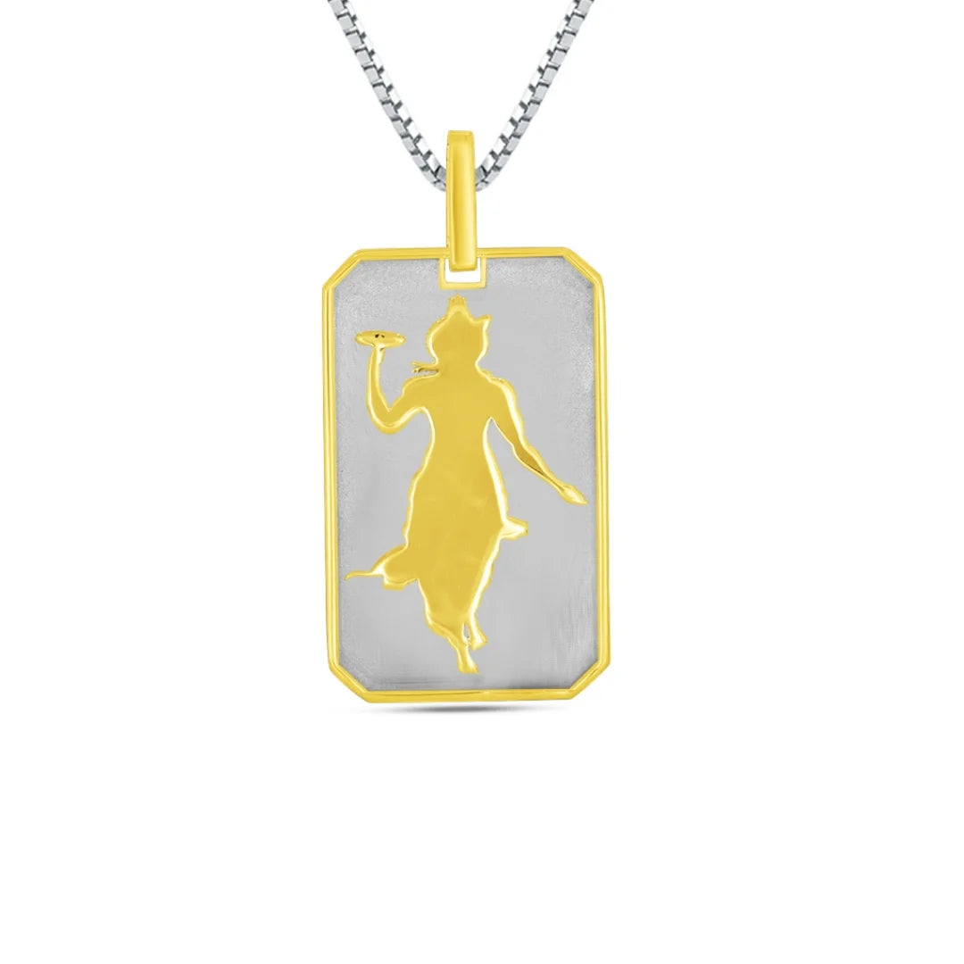 Krishna Feather Dual Pendant