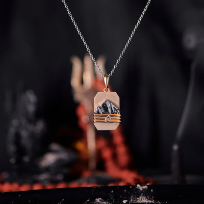 Kailash Parvat Trinetra Silver Pendant