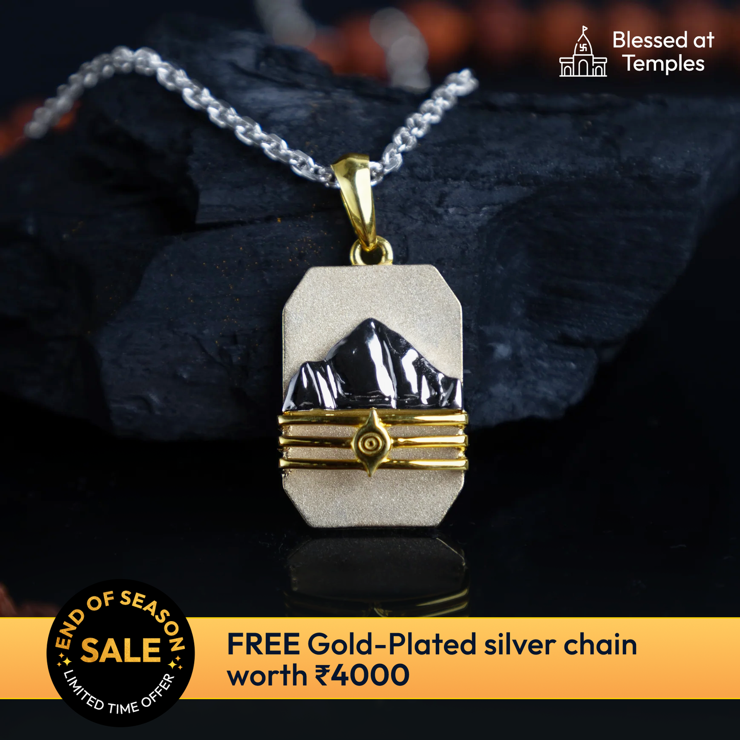 Spiritual Serenity Gold Pendant