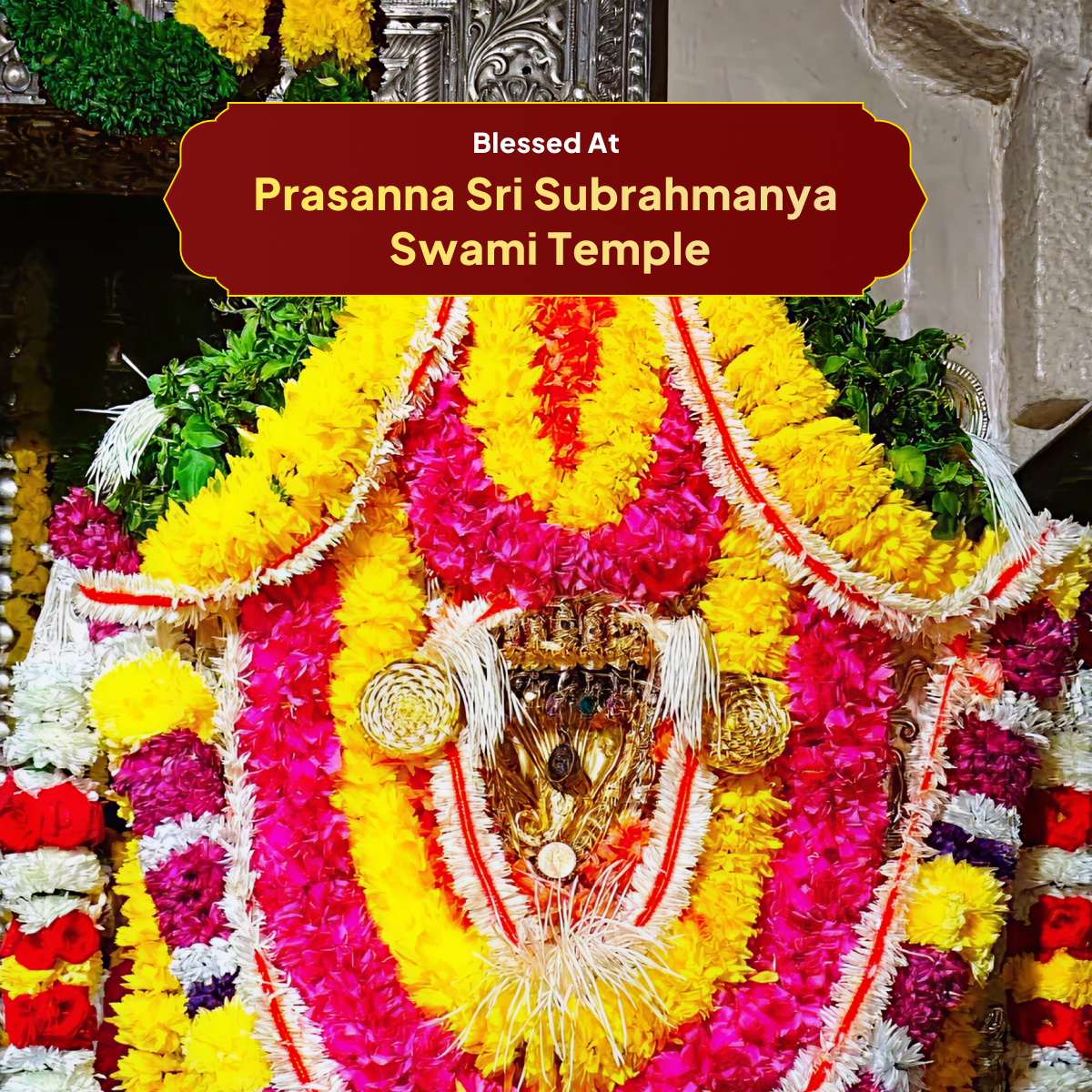 Karungali Gold Cap Mala with Vel Pendant