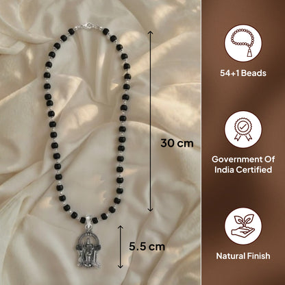 Karungali Mala with Lord Murugan Pendant
