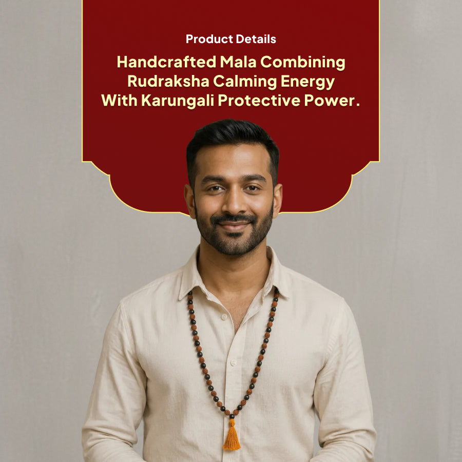 Karungali Rudraksha Mala