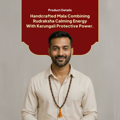 Karungali Rudraksha Mala