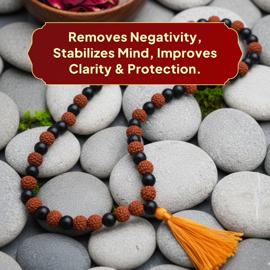 Karungali Rudraksha Mala