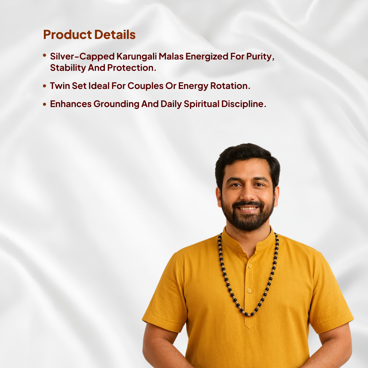 Karungali Silver Cap Twin Set