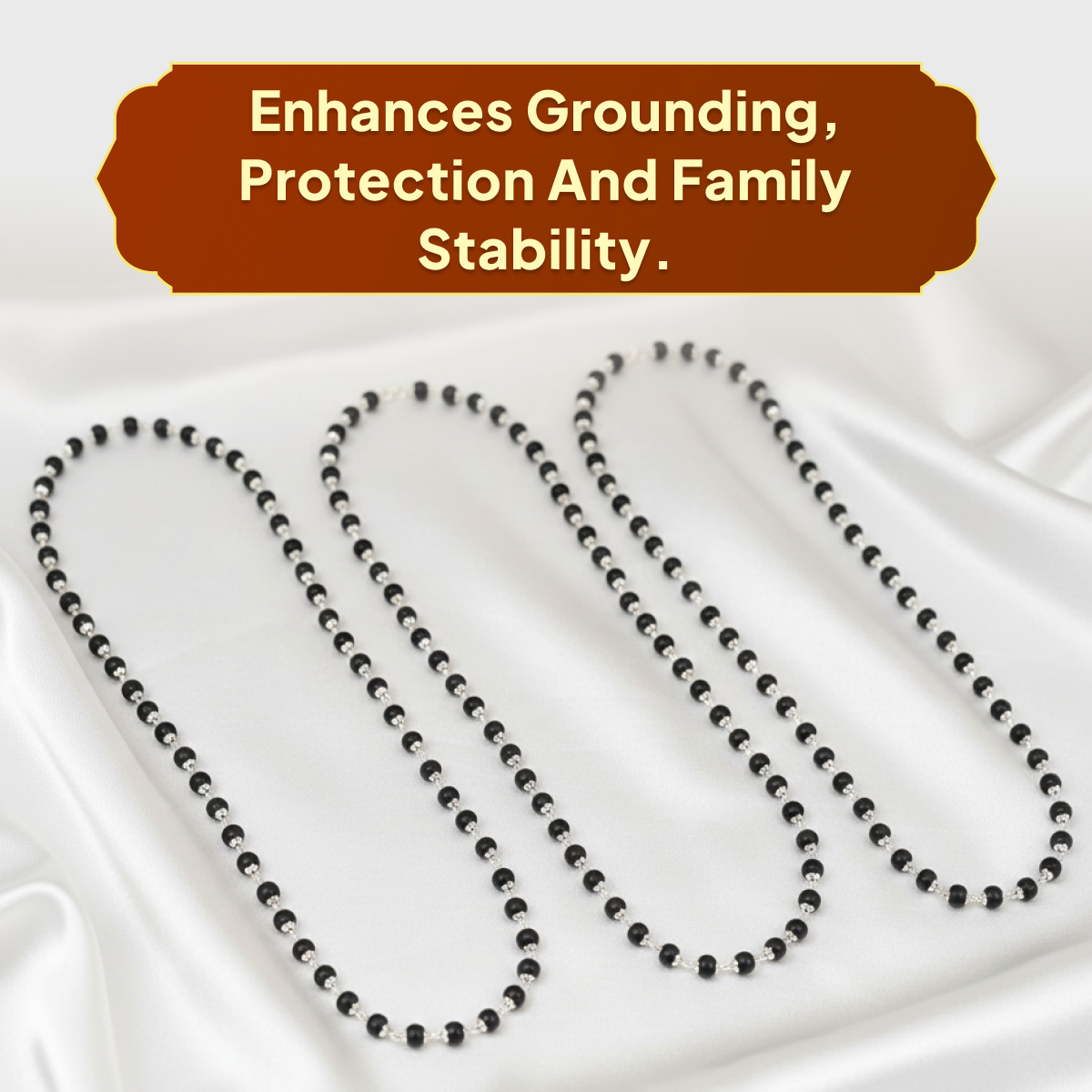 Karungali Silver Cap Triple Set