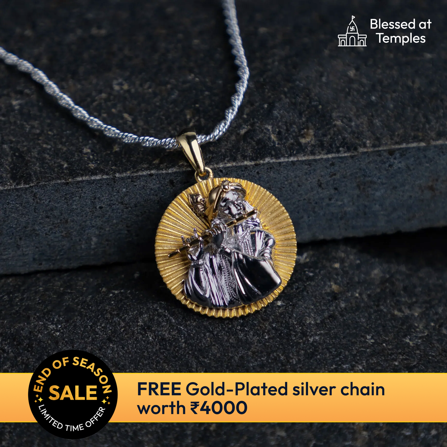 Divine Joy Gold Pendant