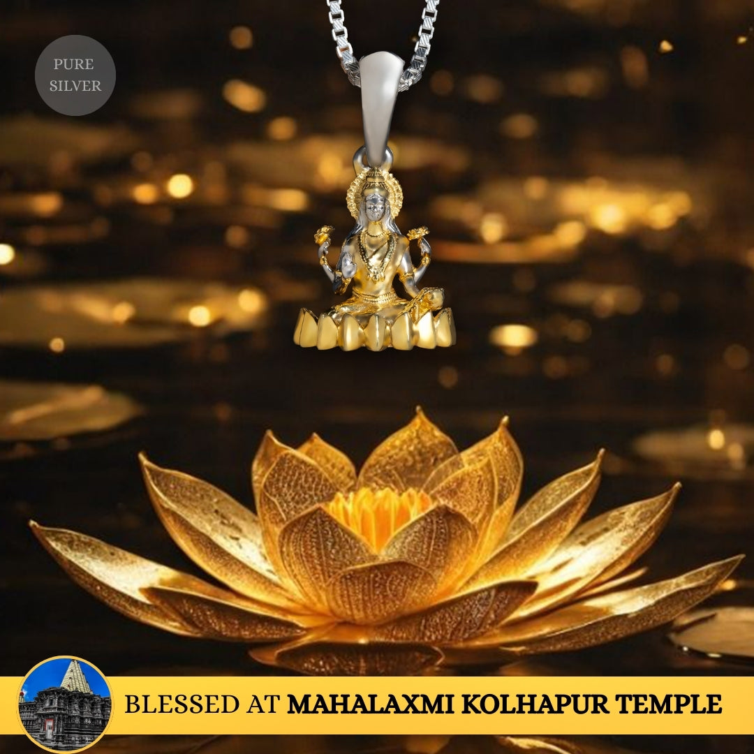 Divine Lakshmi Pendant  Blessed at Maa Lakshmi Kolhapur