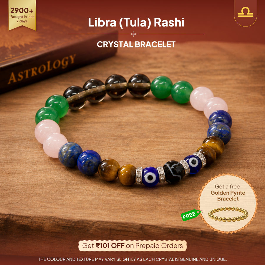 Tula (Libra) Rashi Crystal Bracelet