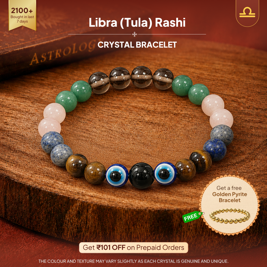 Tula (Libra) Rashi Crystal Bracelet
