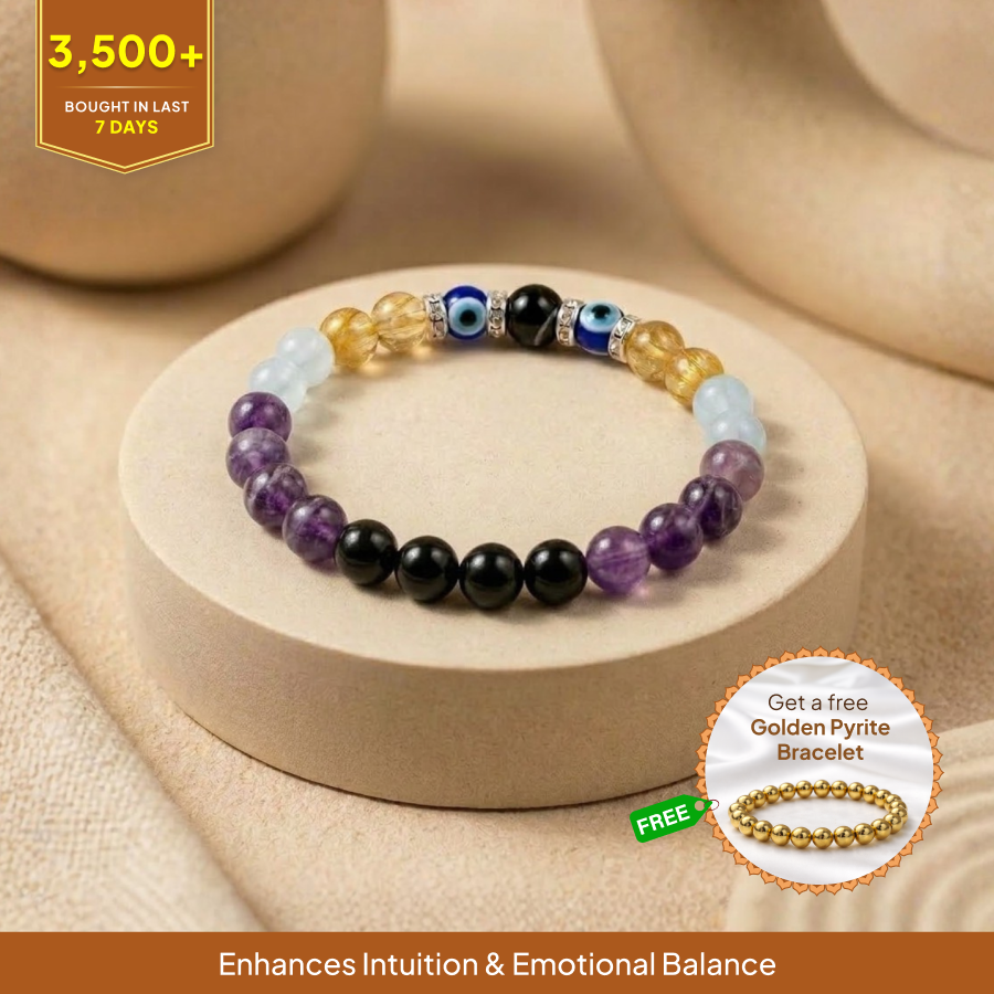 Pisces (Meena) Rashi Crystal Bracelet