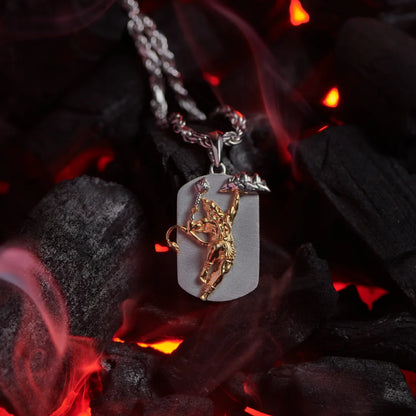 Hanuman Mountain Silver Pendant