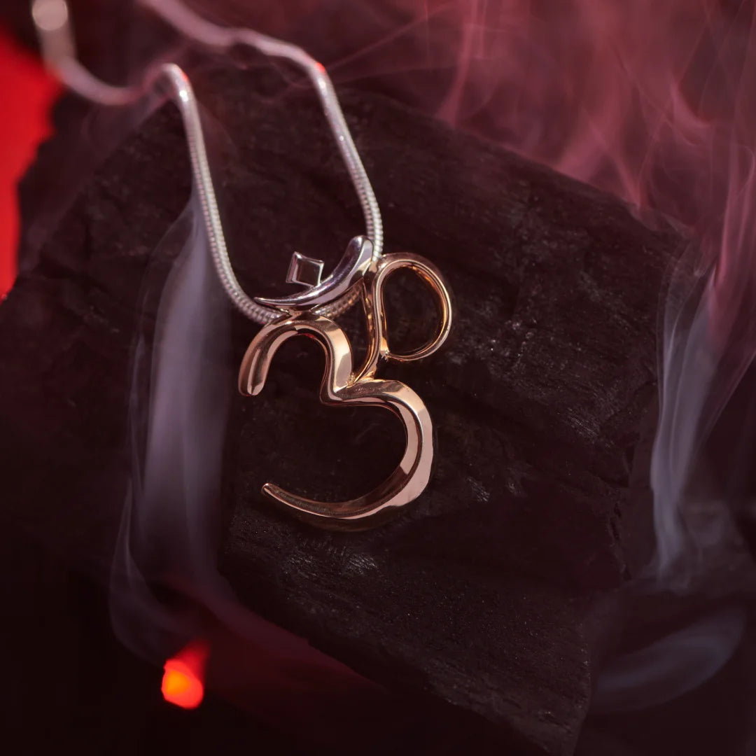 OM Silver Pendant