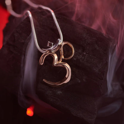 OM Silver Pendant