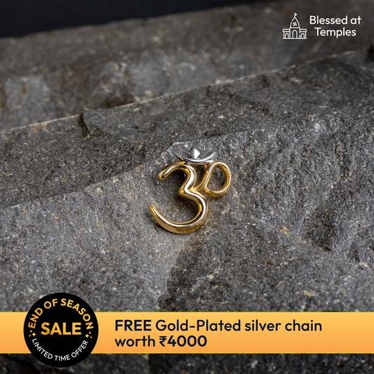 OM Gold Pendant
