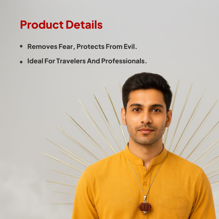 10 Mukhi Rudraksha Pendant- Nepali