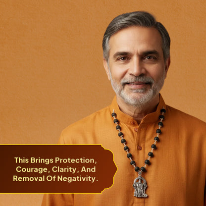 Karungali Mala with Lord Murugan Pendant