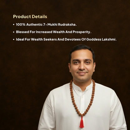 7 Mukhi Rudraksha Mala