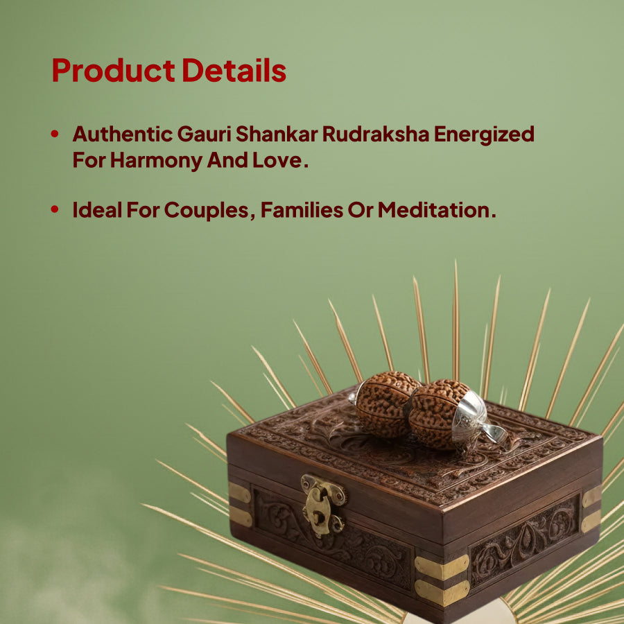 Gauri Shankar Rudraksha Pendant