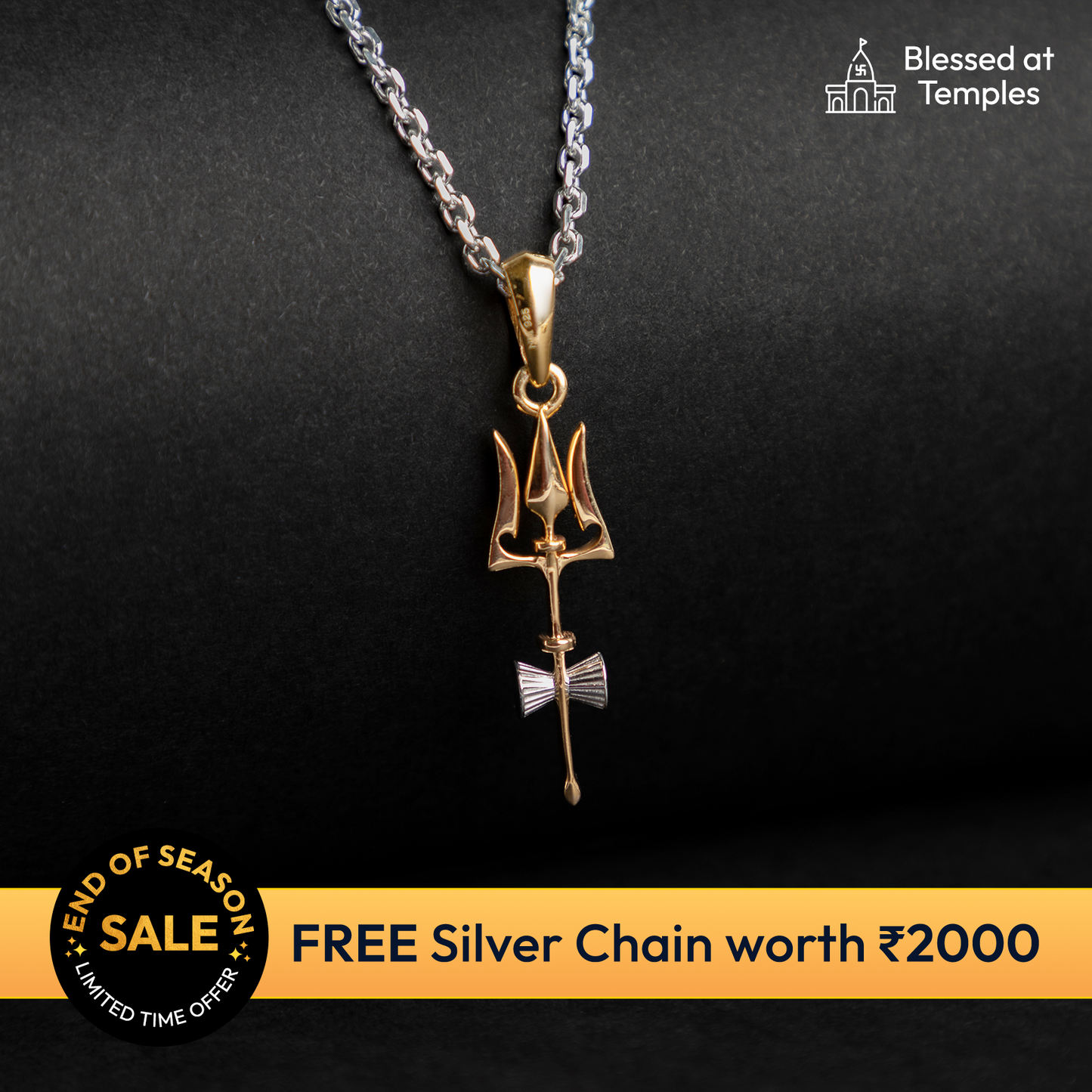 Balance and Strength Gold Pendant