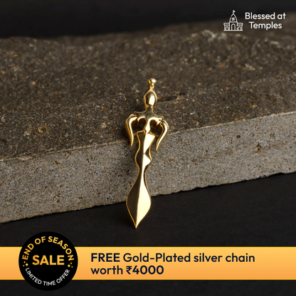 Trishul Talvaar Gold Pendant