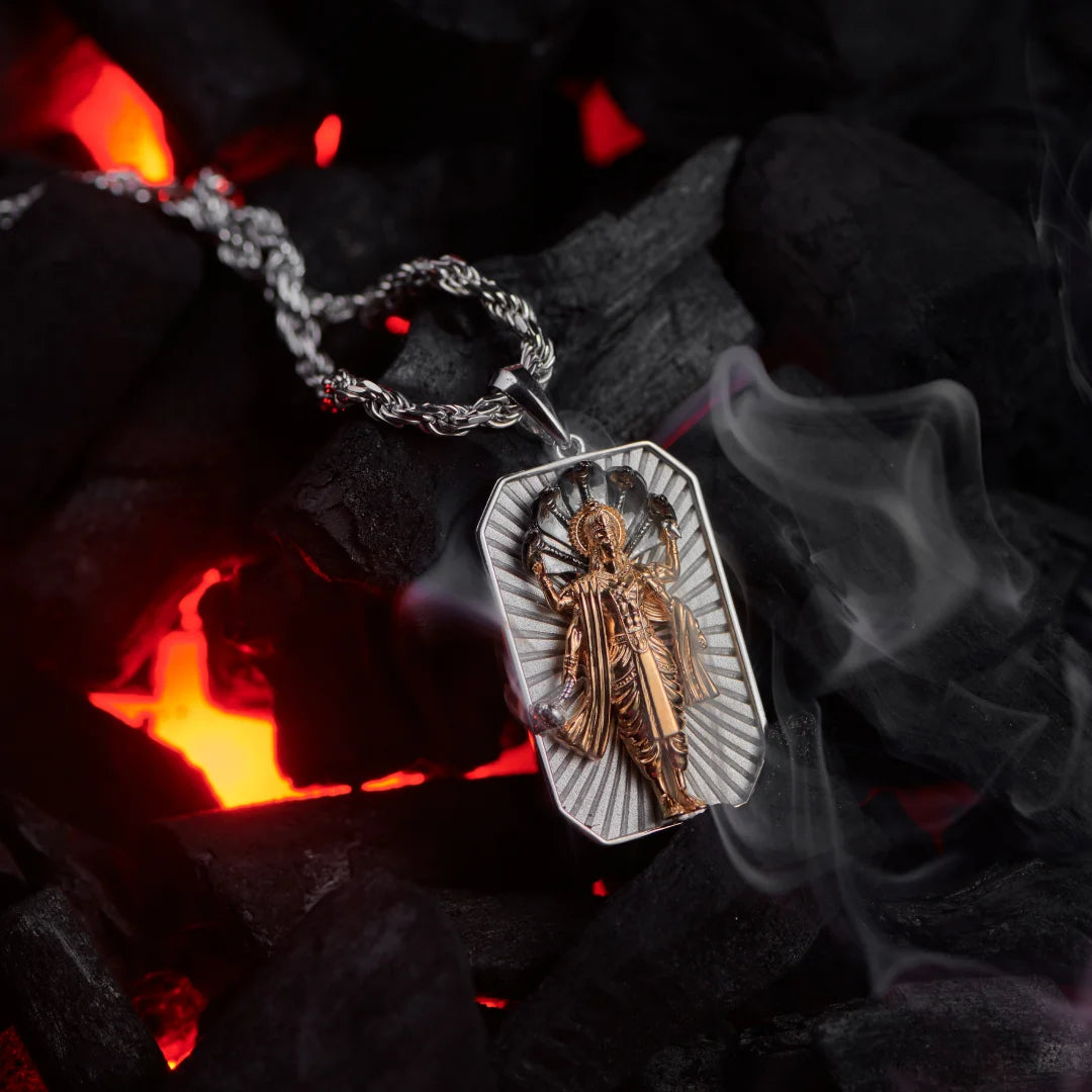 Vishnu Avatar Silver Pendant