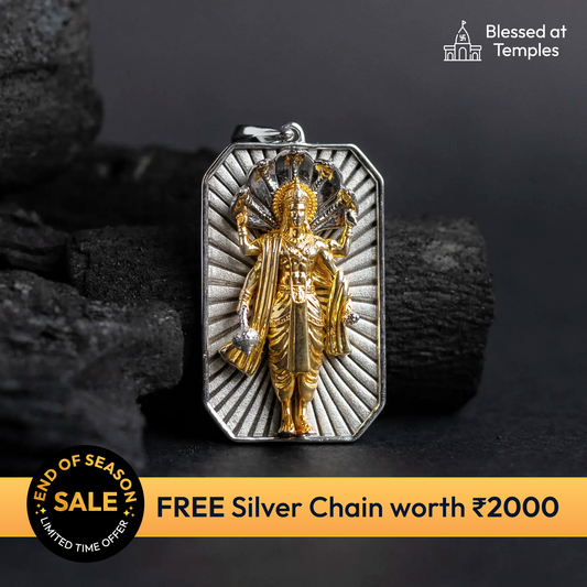 Vishnu Avatar Silver Pendant
